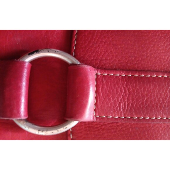 Vintage Red Leather Crossbody Wallet Purse by Fossil Bag | Minimalist main image 4